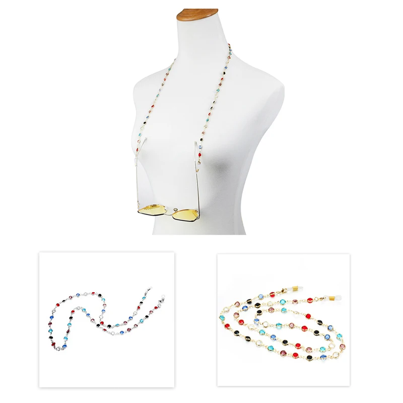 Золотистые или Серебристые электроочки очки латунная цепочка держатель для