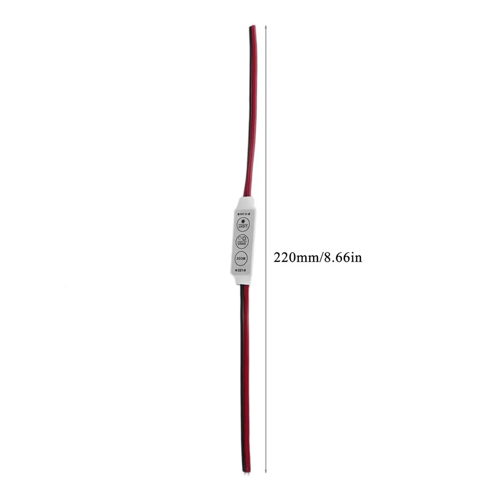 

Dimmer Mini 12V 12A LED Dimmer Remote Controller For Single Color 5050/3528 Led Strips Brightness Dimmer