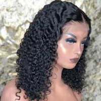 curly lace front human hair wigs for black women t part long deep frontal brazilian water wave wig wet and wavy short bob wigs