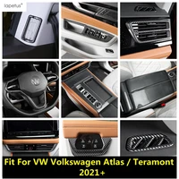 carbon fiber accessories for vw volkswagen atlas teramont 2021 2022 dashboard ac air vent gear panel armrest box cover trim