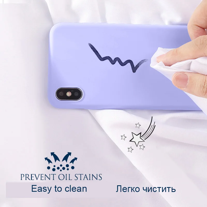 Роскошный чехол из жидкого силикона для iPhone 11 Pro Max XS XR X 6 S 7 8 Plus 7Plus мягкая задняя