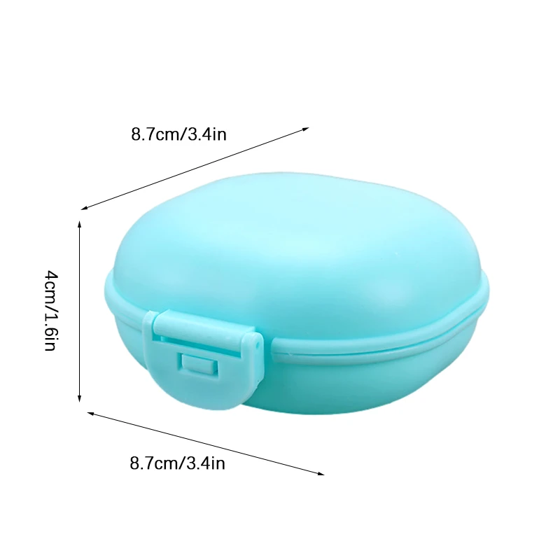 

Mini Travel Soap Box with Lid Portable Soap Case Dish Shower Bathroom Drain Soap Container Tray Bathroom Accessories Dustproof