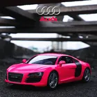 Классическая ностальгическая модель автомобиля Welly 1:24 2016 Audi R8 V10 из сплава, русская игрушка, литье под давлением, коллекционная игрушка, подарок