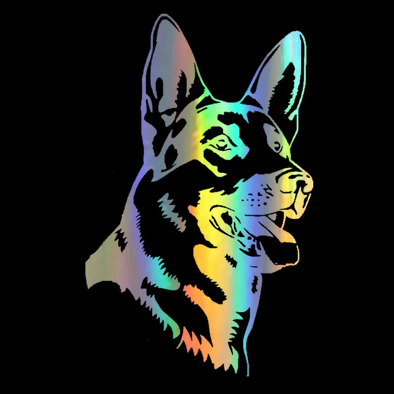 

Fashion Car Sticker German Shepherd Alsation Dog Styling Window Bumper Motorcycle Laptop Trunk Decal Accessories KK18*12cm