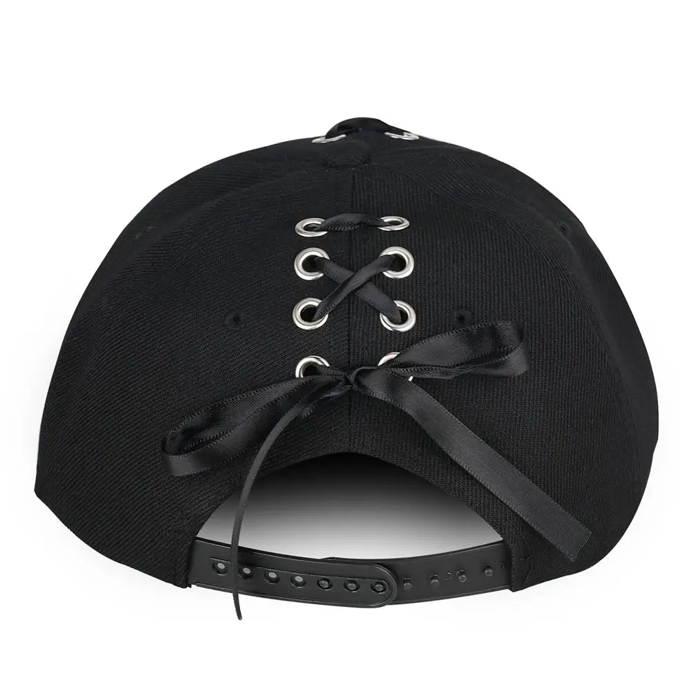 Пирсинг кольцо мужские бейсболки черная лента в стиле панк хип-хоп кепка Кепка