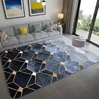 Мягкие современные дизайнерские коврики и ковровые покрытия для дома, гостиной, Алмазная решетка, ковер для спальни