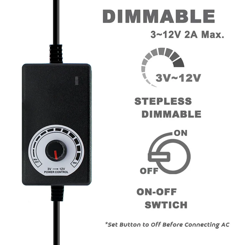 Регулируемый адаптер питания Трансформатор источника 1 в-24 В 3 в-12 переменного