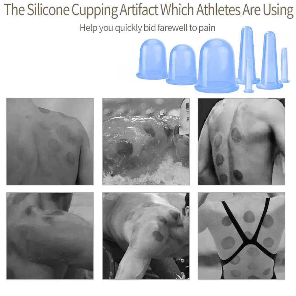 

7PCS Vacuum Suction Massage Cups Cupping Therapy Set Silicone Anti Cellulite Facial Body Leg Chinese Massager Therapy Relaxation