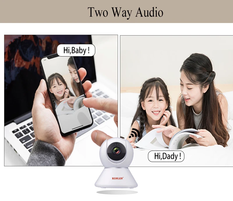 KONLEN Tuya 1080P wifi домашняя IP Камера PTZ HD для беспроводной домашней безопасности Smart Life APP Google Assistant Amazon Alexa поддержка