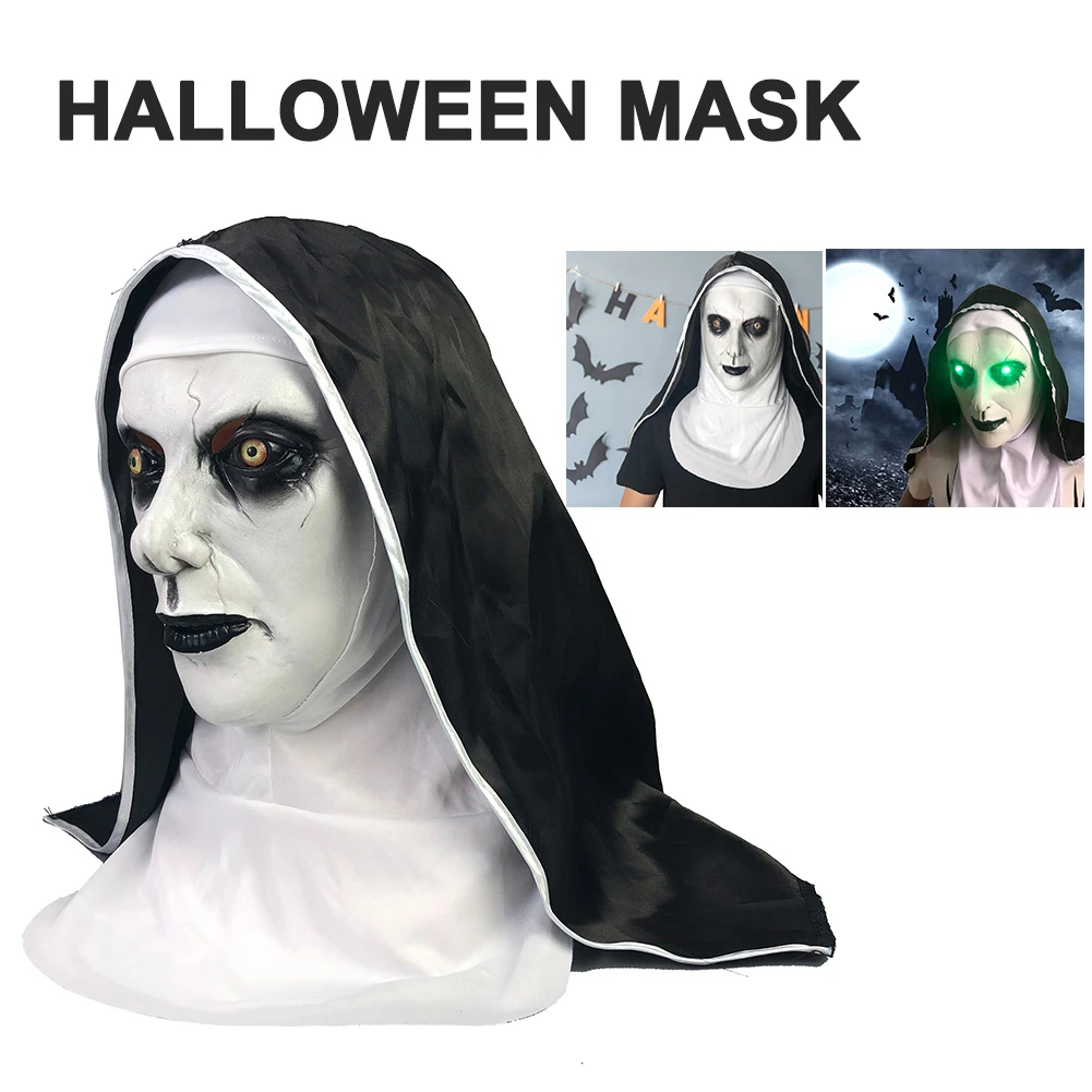 Хэллоуин пугающая Маска Новинка страшный косплей призрак щит для лица вечеринок