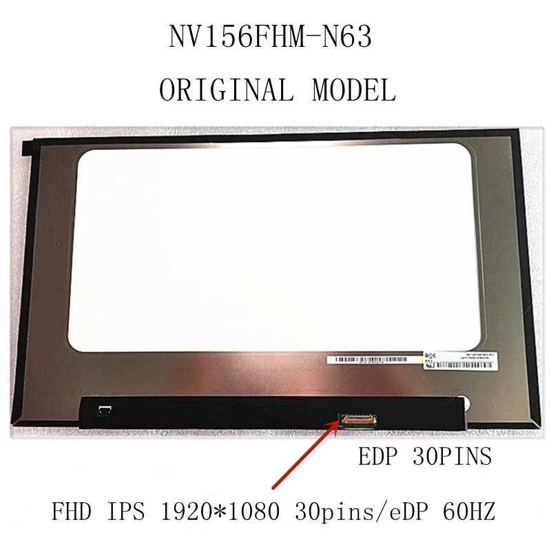 15 6-дюймовый планшетофон V8.0 ЖК-экран ISP дисплей NV156FHM N63 матричная панель FHD 6 x 72% NTSC |