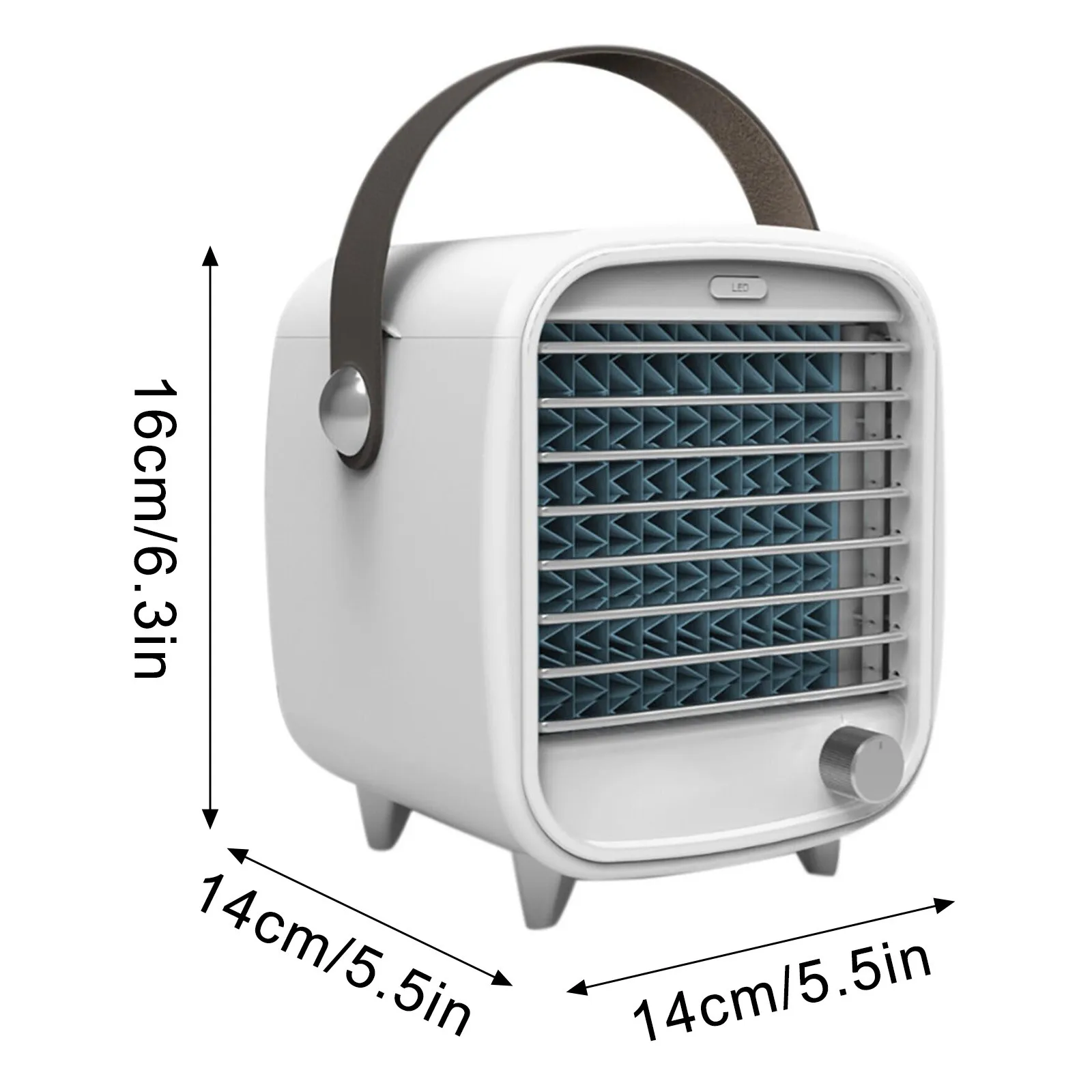 

USB Desk Mini Fan Portable Air Cooler Fan Air Conditioner Light Desktop Air Cooling Fan Humidifier Purifier For Office Bedroom