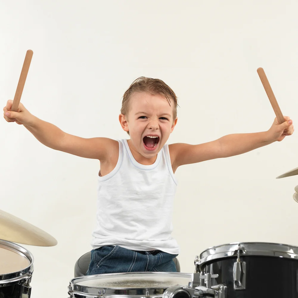 

2 Pairs Wooden Lummi Sticks Percussion Instrument Rhythm Stick for Kids