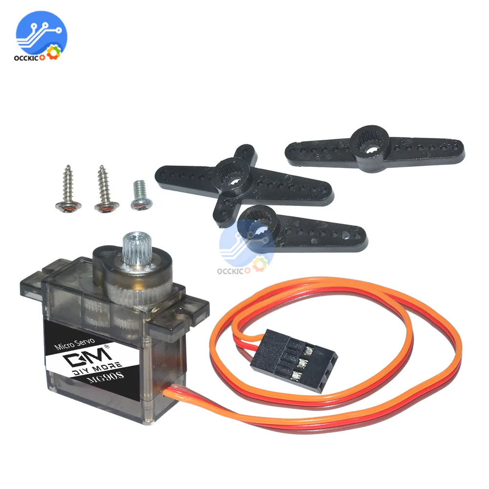 MG90S микро сервопривод металла шестерни высокая скорость для радиоуправляемый