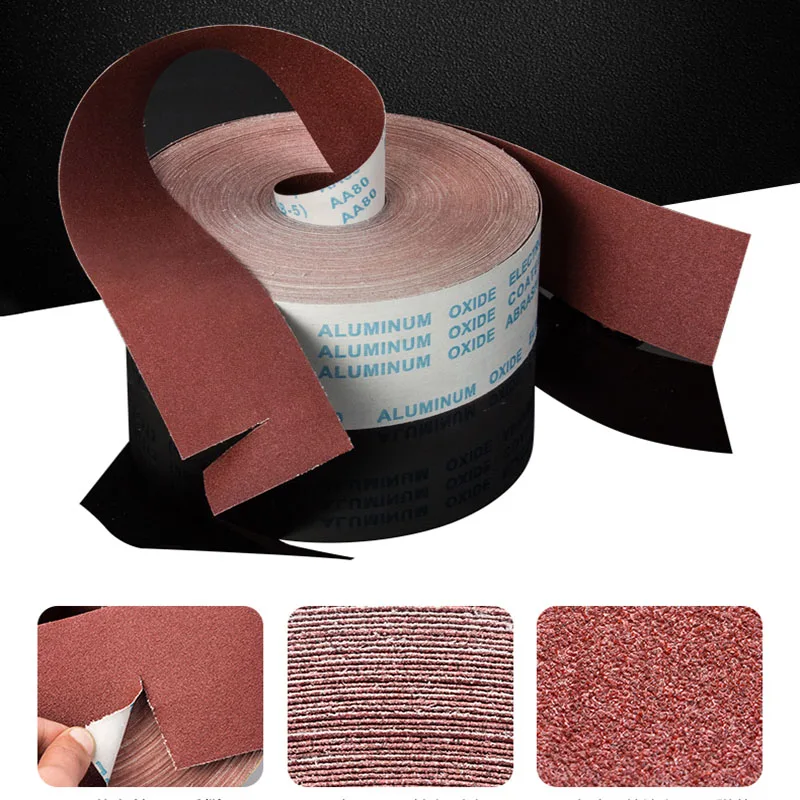 1 mater рулон наждачной бумаги для шлифовки полировки инструментов P80/100/120/180/240/320