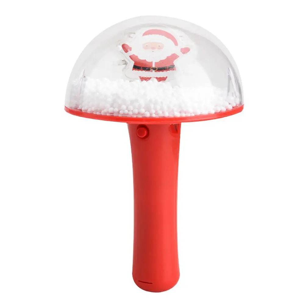 

Christmas Flashing Glowing Light Up Spinner Stick Wands Luminous Santa Claus Rotated Music Handheld Gift Toys Drop Shipping