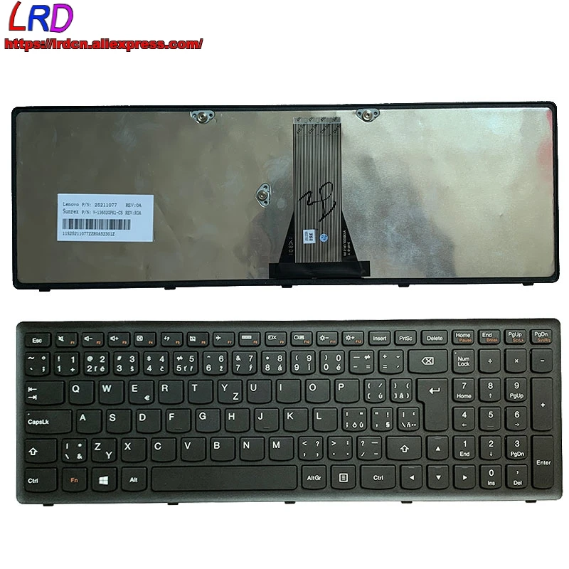 Новый оригинальный CZ Чешский Клавиатура для ноутбука Lenovo G500S G510s G505s S510P Flex1 15 Z510
