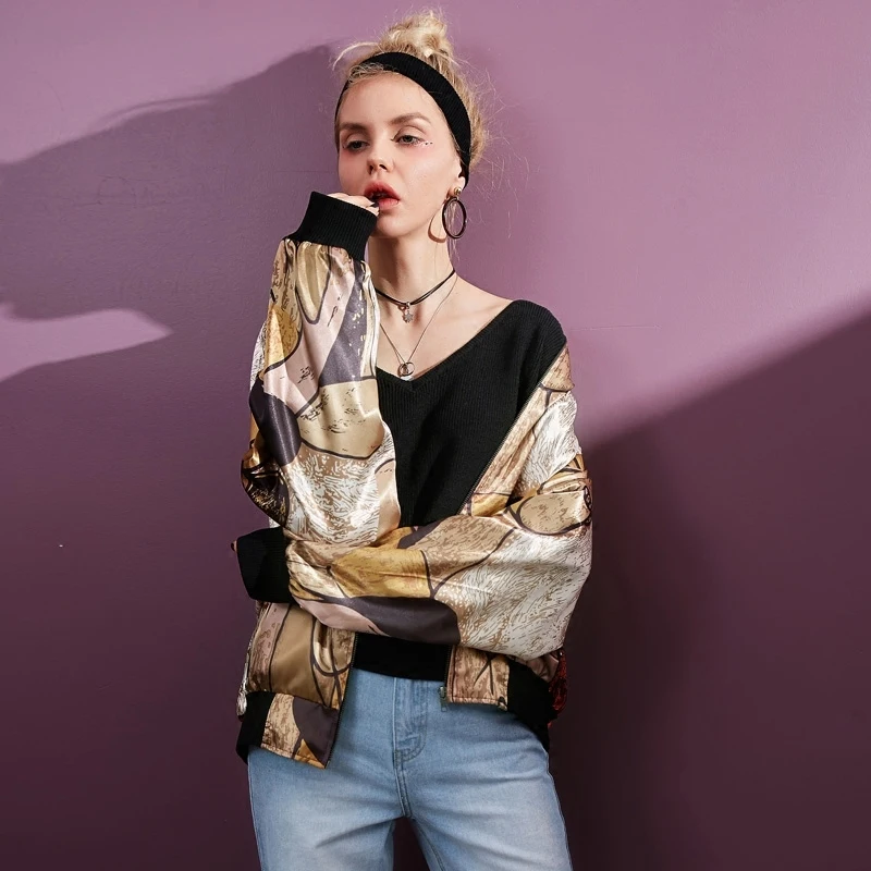 Высококачественная весенне-осенняя новая куртка с круглым вырезом женская