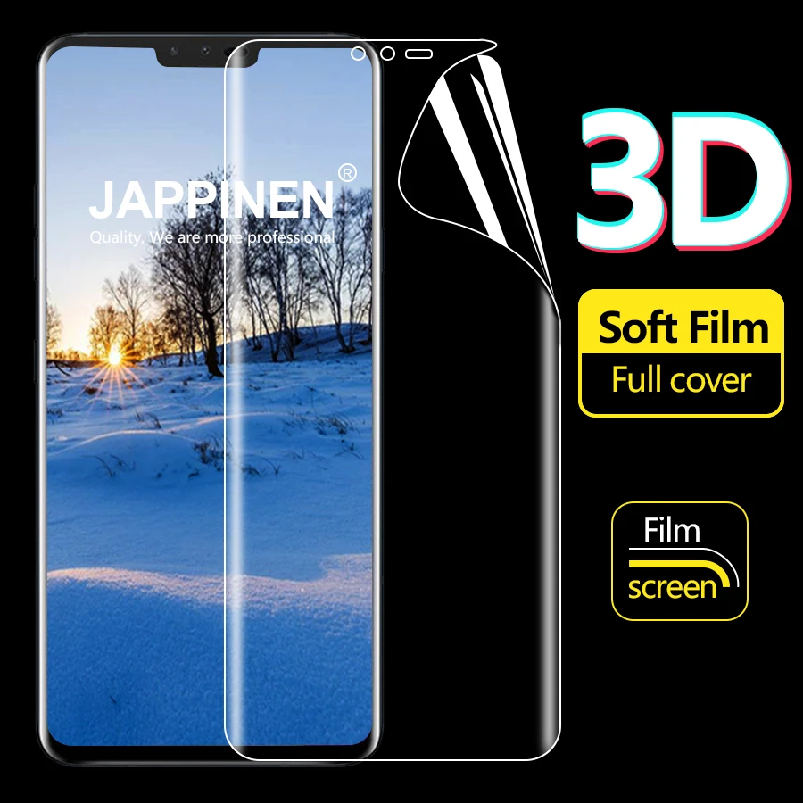 Пленка из мягкого ТПУ 3D полное покрытие экрана Защитная пленка для LG V50 V40 V30 V20 G5 G6