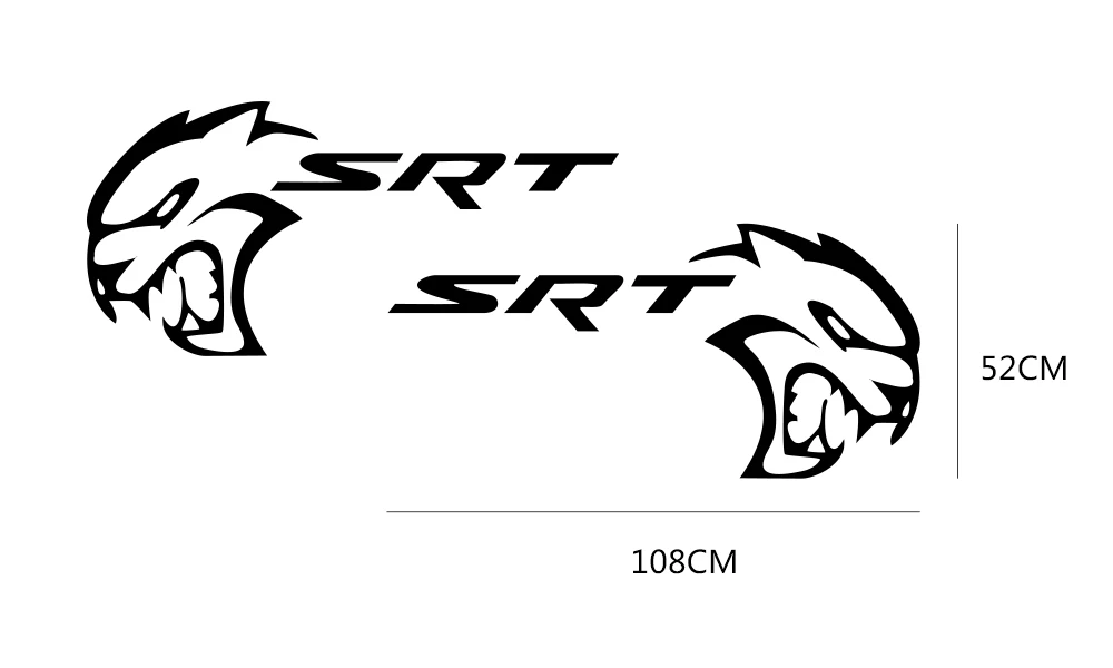 2 шт. наклейки для боковой двери автомобиля для Dodge Mopar Challenger Srt DIY Авто Виниловая пленка наклейки для стайлинга автомобиля аксессуары для тюнинга автомобиля