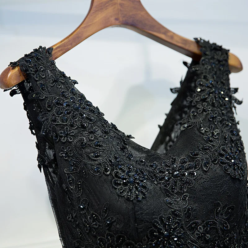 Женское вечернее платье без рукавов винтажное с V-образным вырезом а-силуэт для