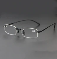 new design women men rectangle rimless tr90 ultralight anti blu reading glasses 0 75 1 1 25 1 5 1 75 2 2 5 2 75 3 to 4