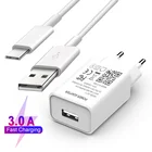 Быстрое зарядное устройство 3 А Тип USB C телефонный кабель для Redmi Note 10 9 8 Pro 10S 9S 9T 8T POCO F3 M3 X3 NFC M2 X2 F2 Pro USB C зарядный кабель