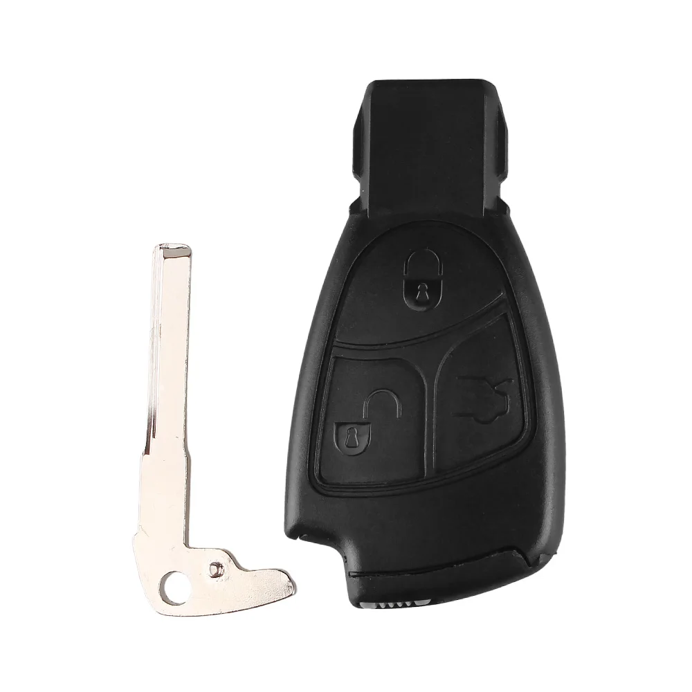 KEYYOU Smart Car Remote Key Case Fob For Mercedes Benz MB C E ML S SL SLK CLK AMG Soft 3 Buttons With Battery Cover And Blade | Автомобили
