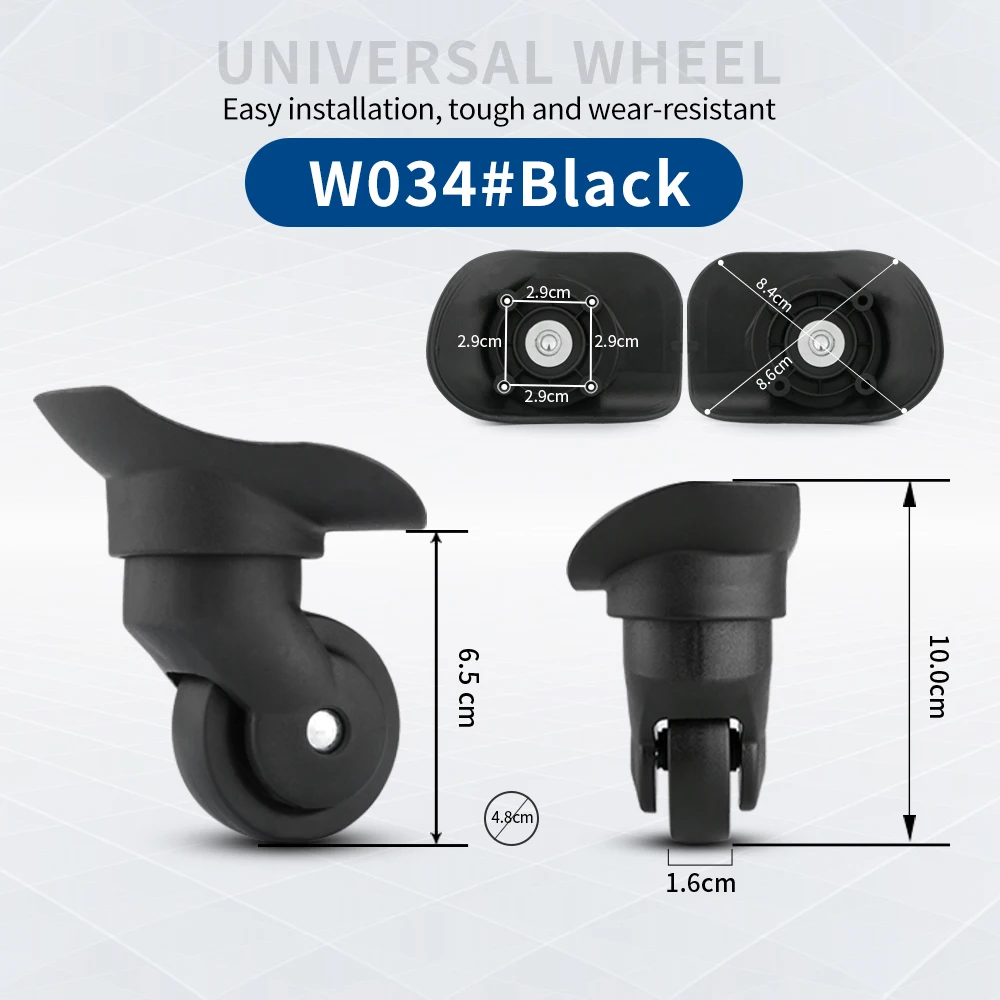 TANGYIPIN W034 Wheels accessories suitcase travel luggage trolley case universal wheel color mute durable wear-resistant caster