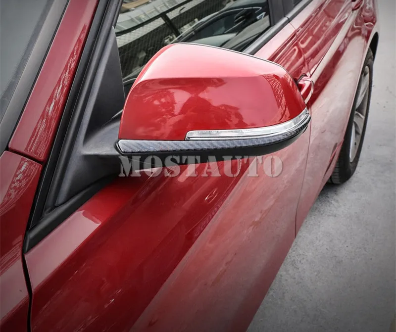 Для BMW 3 серии F30 F31 F34 углеродного волокна Зеркало заднего вида Анти протектор 2013