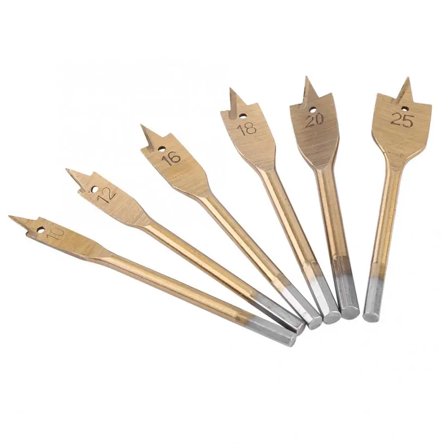 6 шт долотчатые буры промышленная Лопата весло инструменты для сверления ДЕРЕВА