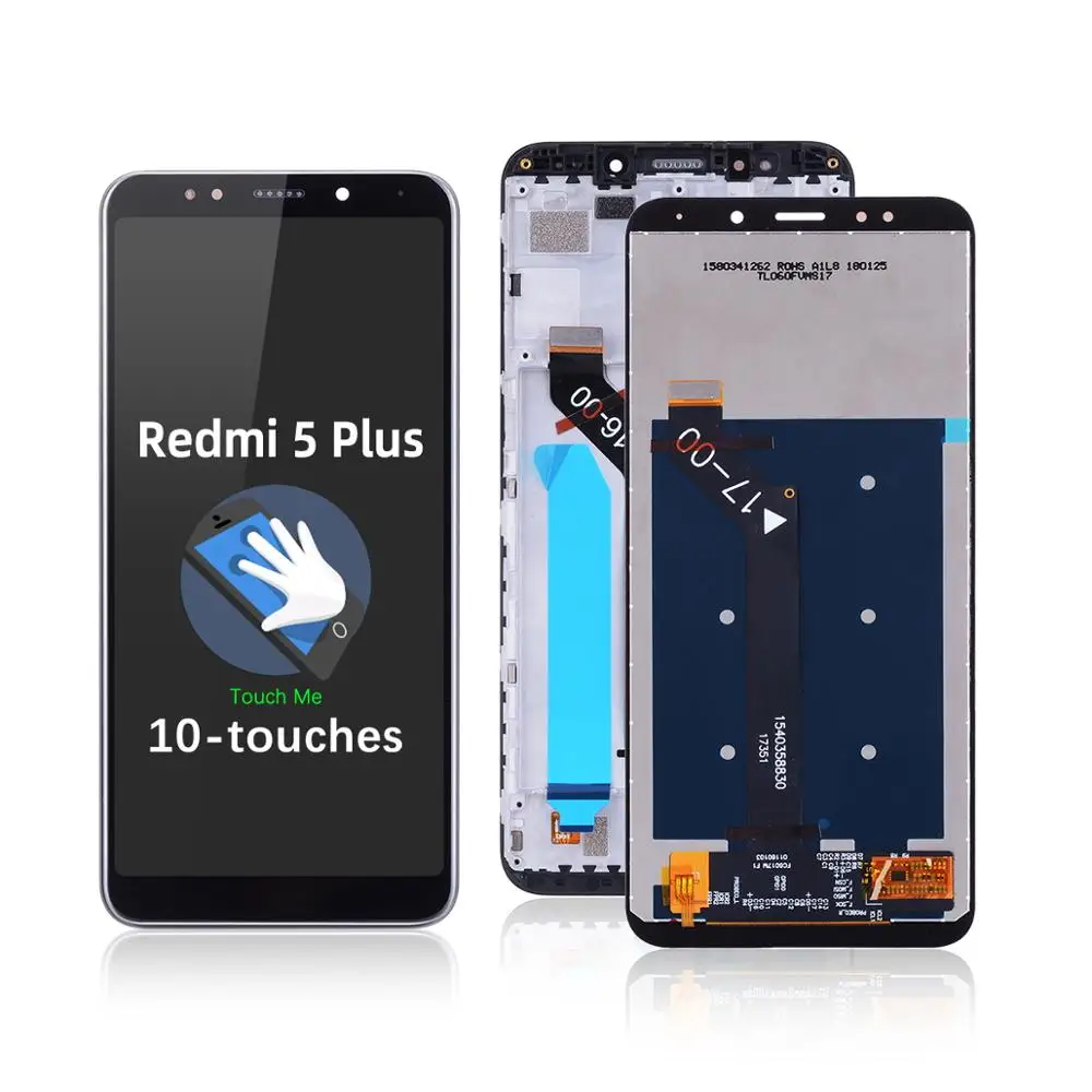 Оригинальный Для Xiaomi Redmi 5 Plus ЖК дисплей сенсорный экран с рамкой Замена полной