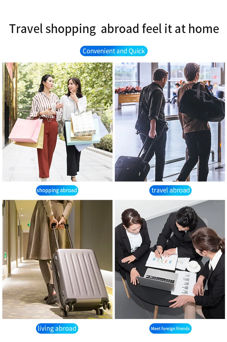 Двусторонний Wifi умный мгновенный переводчик голосового языка встречи Россия