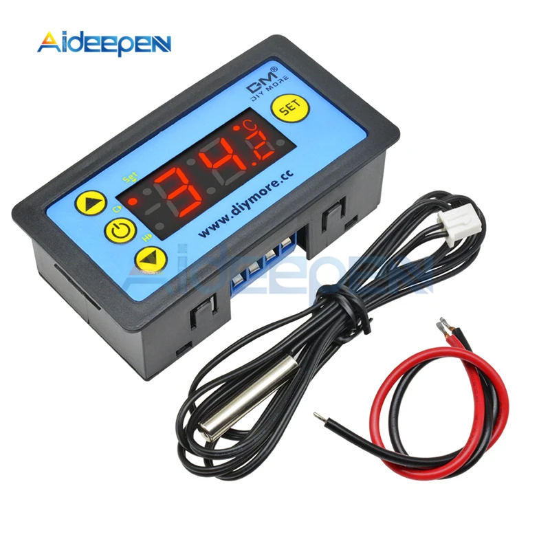DC 12 V/24 V AC 110-220V W3231 светодиодный одинарный/двойной Дисплей цифровой Температура Управление; термостат Управление с NTC Сенсор зонд