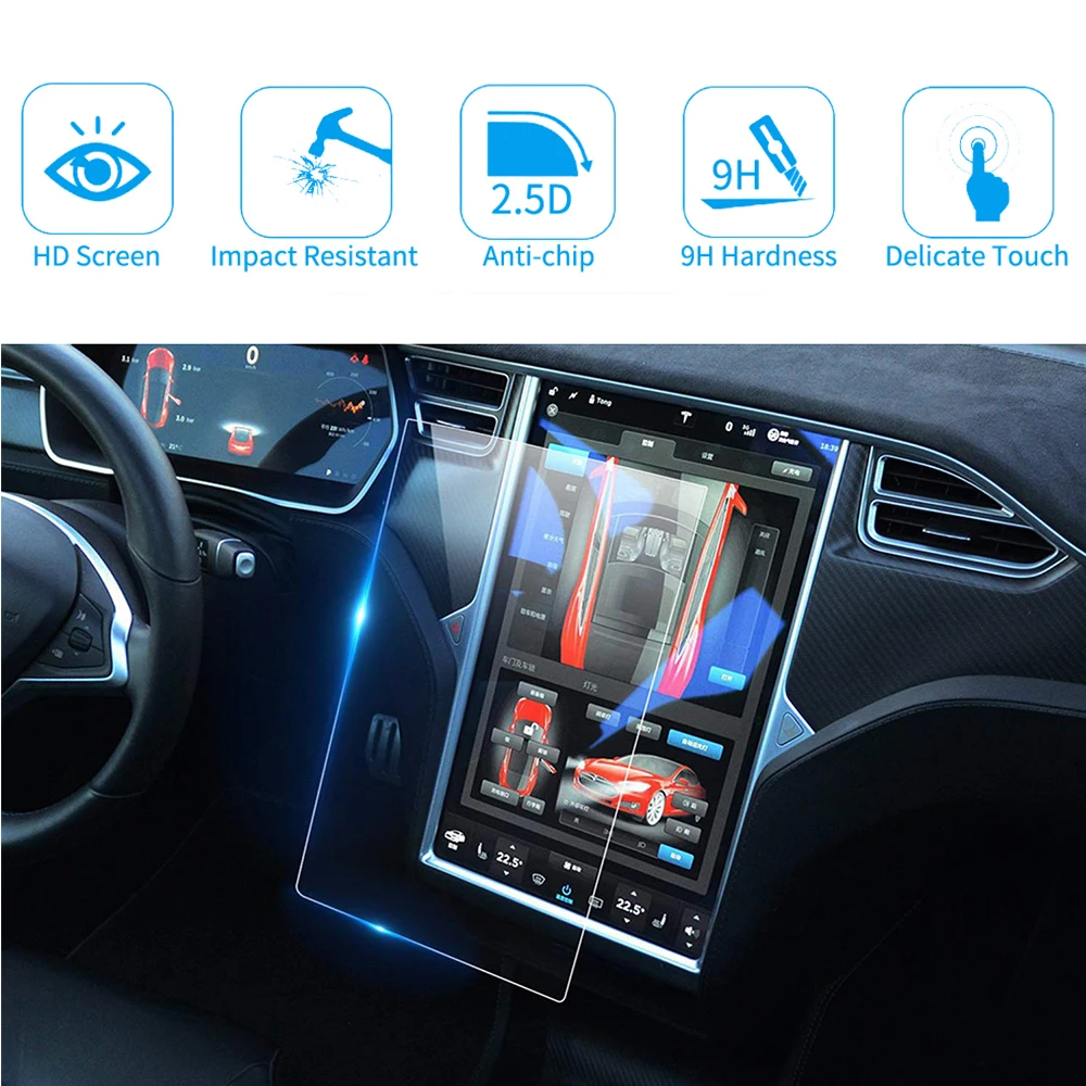 Защитная пленка для сенсорного экрана Tesla Model x/s закаленное стекло с сенсорным