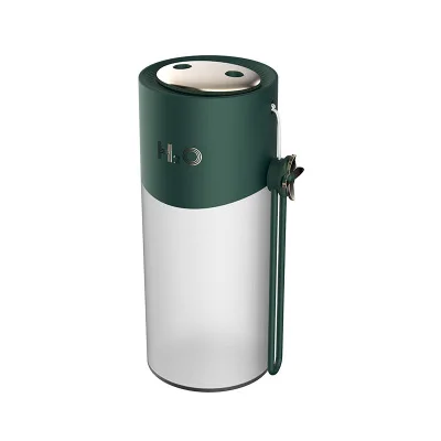 

Air Humidifier Dual Spray 1200mAh USB Rechargeable Wireless Ultrasonic Aroma Diffuser Warm Light Fogger 450ml Large Capacity