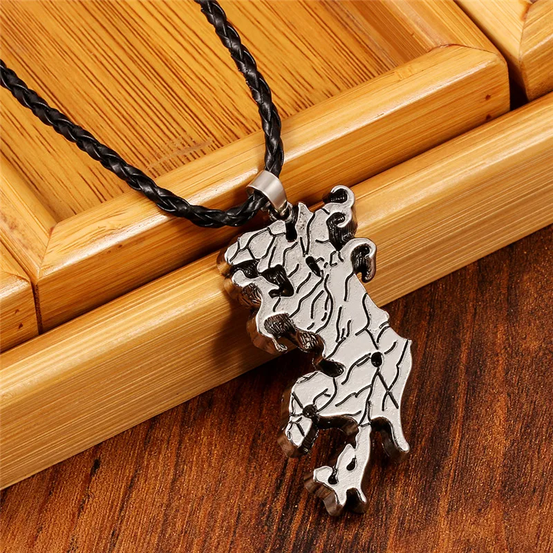 Ожерелье из сплава в виде карты США популярное ювелирное изделие стиле New York State