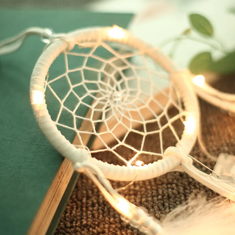 Подарок на день Святого Валентина чистый белый Ловец снов перо колокольчик