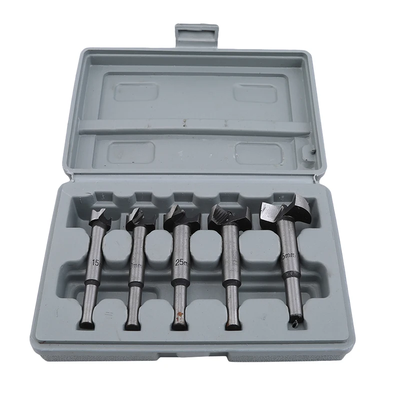 

5pcs/Set Core Drill Bits Professional Woodworking Hole Saw Wood Cutter For Rotary Tools Set 15-35mm