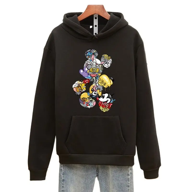 

Disney Colorful Mickey Mouse Hoodies Women 2021 Autumn Winter Oversized Hoodie Women 90s Aesthetic Graphic Sweatshirts Women