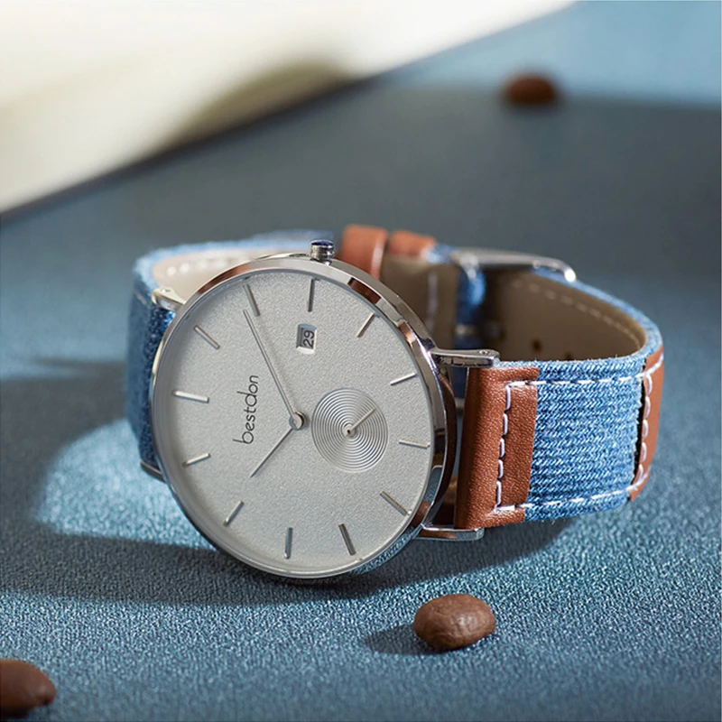 Часы мужские водонепроницаемые кварцевые с ремешком в стиле ретро | Наручные