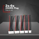 5 шт. 100 мм RC Lipo Battery 2s 3s 4s 5s 6s 22AWG кабель-удлинитель баланса зарядного устройства для IMAX B3 B6 RC модели Lipo аккумулятор для беспилотника