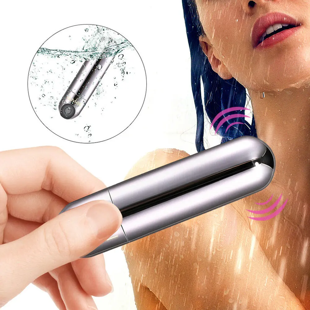 10 скоростей Водонепроницаемый Электрический массажный жезл вибратор-массажер