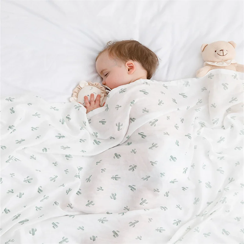 

2021 Newest Baby Cotton Bath Cloth Bath Towel Thin Quilt Blanket