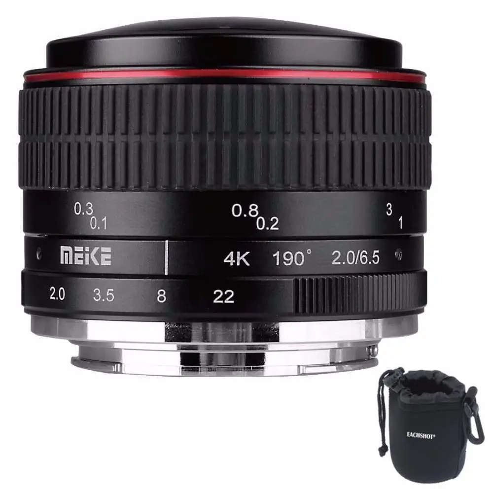 

MEIKE MK-6.5mm F2.0 Fisheye Lens for Sony E-mount Cameras A6000 A6300 A6500 A7 A7R A7S II
