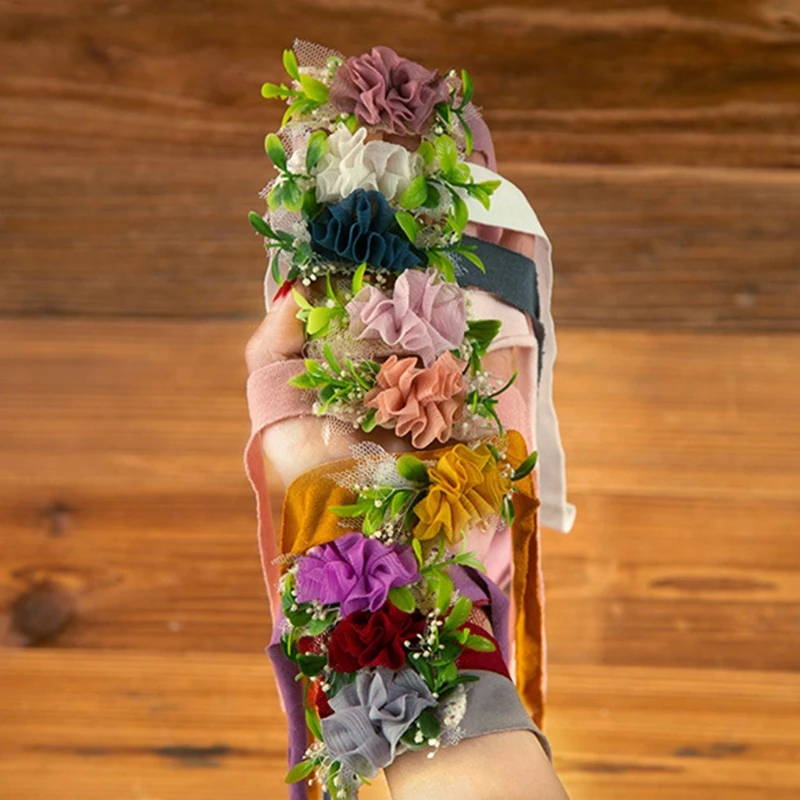 

Baby Flower Hair Band Headband Newborn Photography Props Headwear Infants Girls Photo Shooting Headdress Accessories