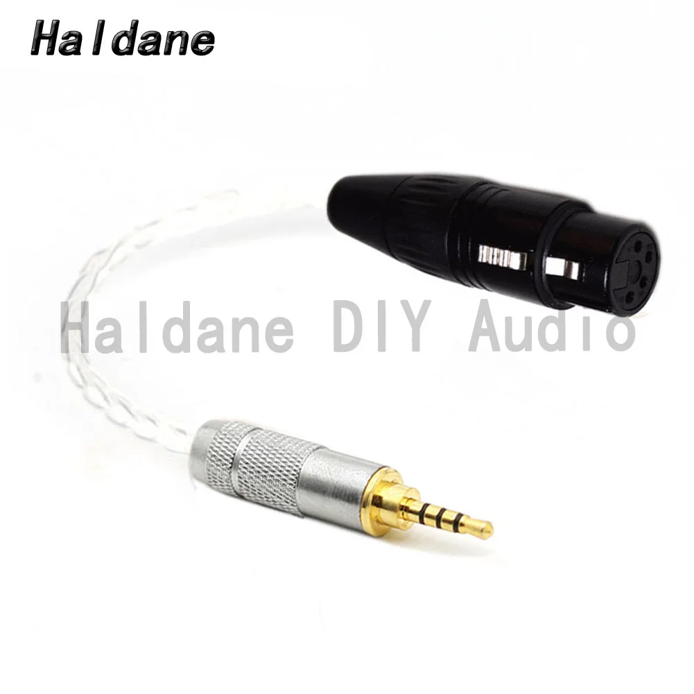 

Haldane HIFI DIY 2.5mm TRRS Balanced Male to 4pin XLR Balanced Female Single Crystal Silver Plated Audio Adapter Connector Cable
