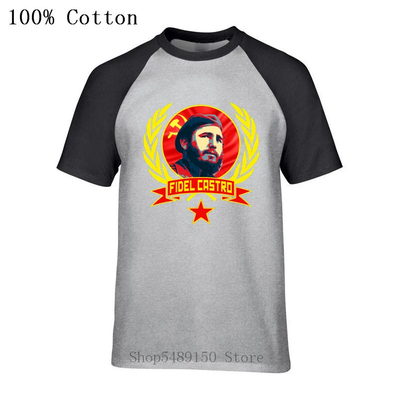 Куба Hero Фидель футболки с Кастро для мужчин модные кубинский гордости футболка