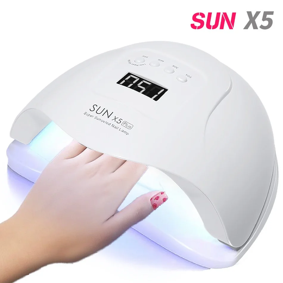 Сушилка для ногтей SUN X5 80 Вт УФ светодиодная лампа сушки маникюрный Маникюр всех