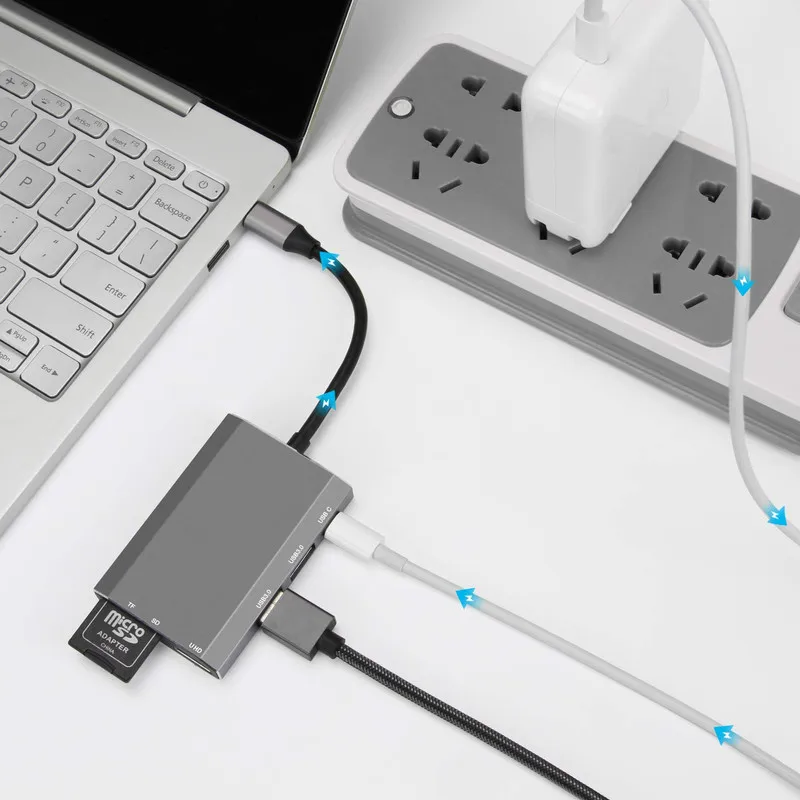 Адаптер BKSCY Type C для MacBook Samsung Galaxy S9/S8 Huawei P20 Pro|Кабели HDMI| |
